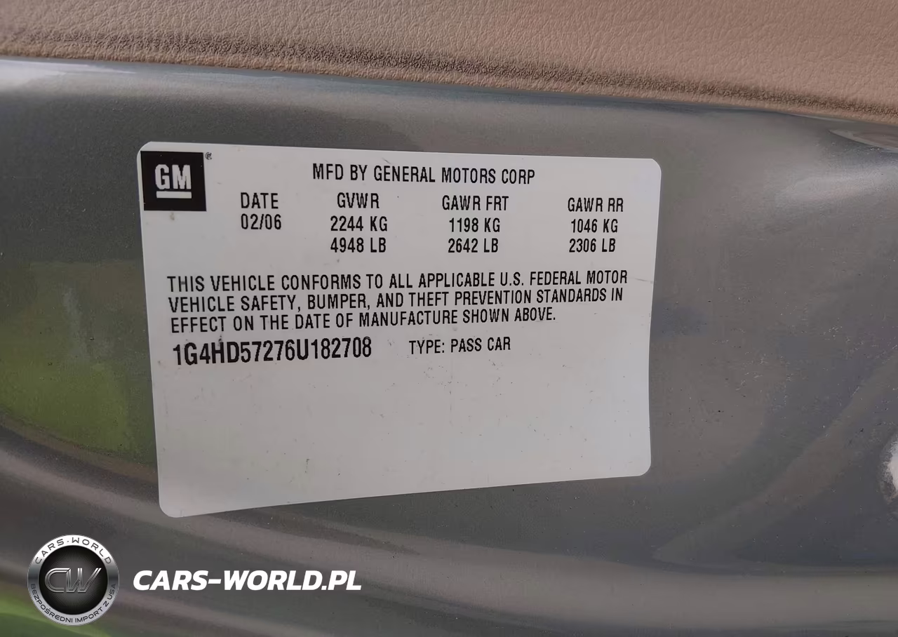2006 Buick Lucerne Cxl VIN:1G4HD57276U182708 - 9