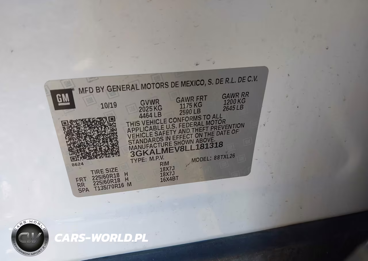 2020 GMC Terrain Fwd Sle VIN:3GKALMEV8LL181318 - 9
