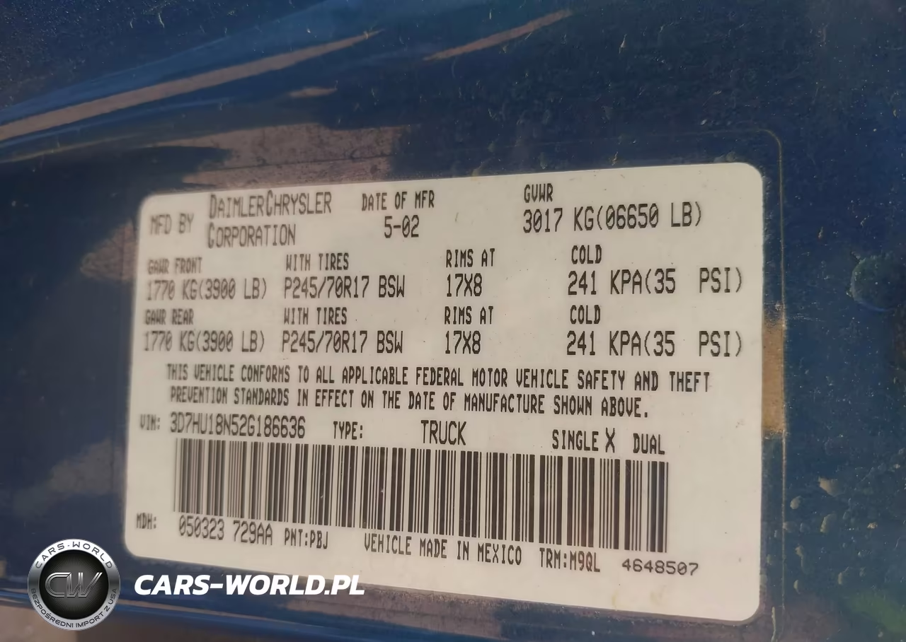 2002 Dodge Ram 1500 St VIN:3D7HU18N52G186636 - 9