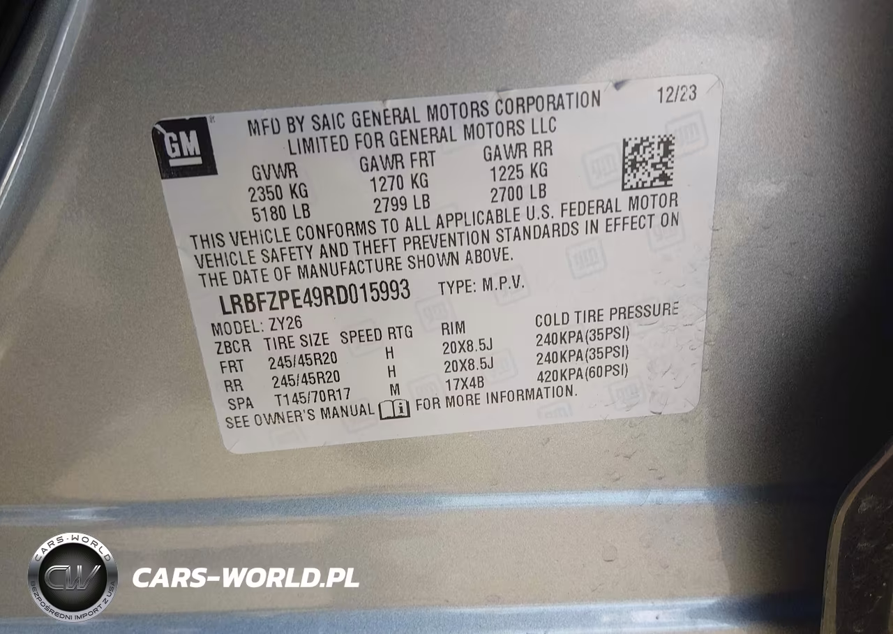 2024 Buick Envision Sport Touring Awd VIN:LRBFZPE49RD015993 - 9