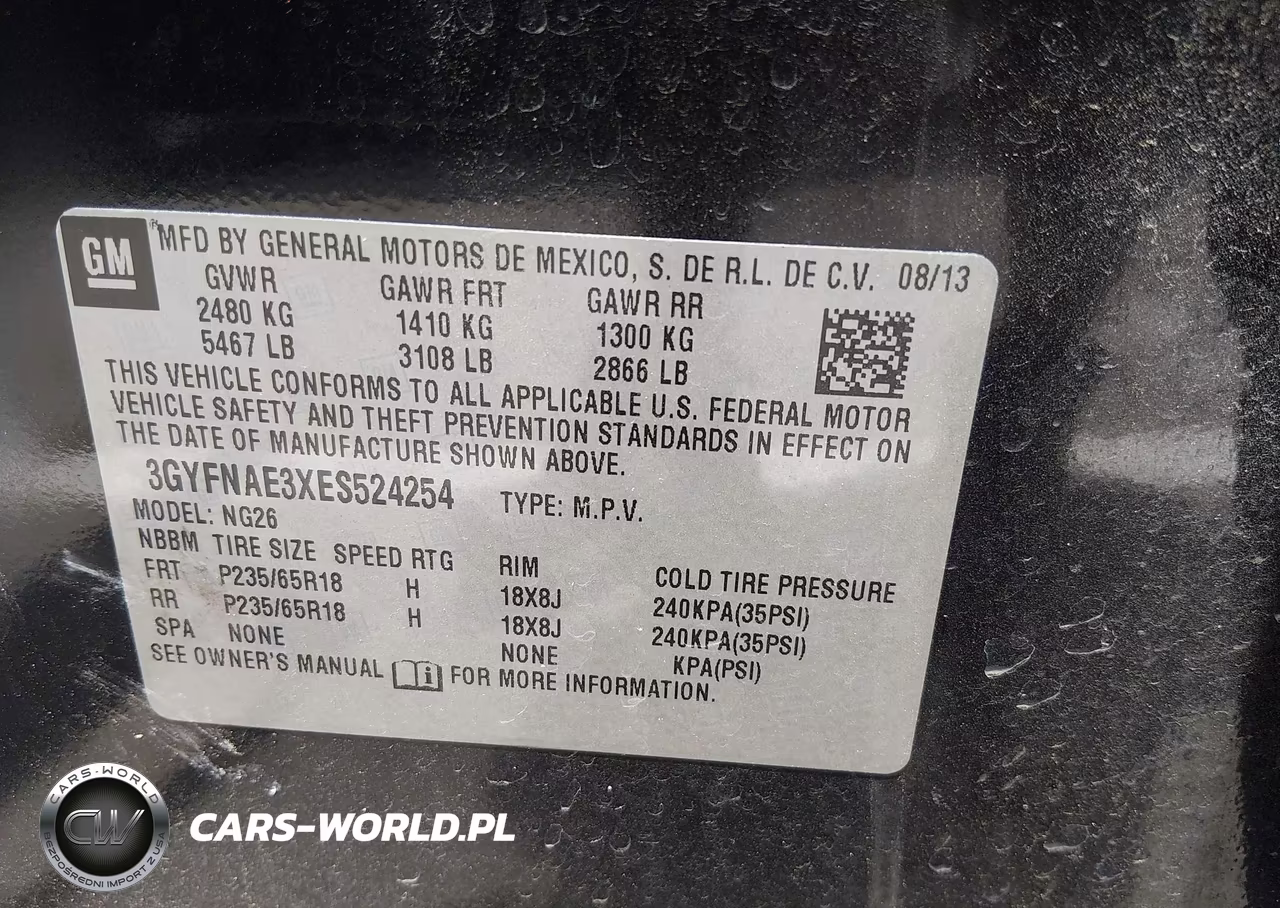 2014 Cadillac Srx Standard VIN:3GYFNAE3XES524254 - 9