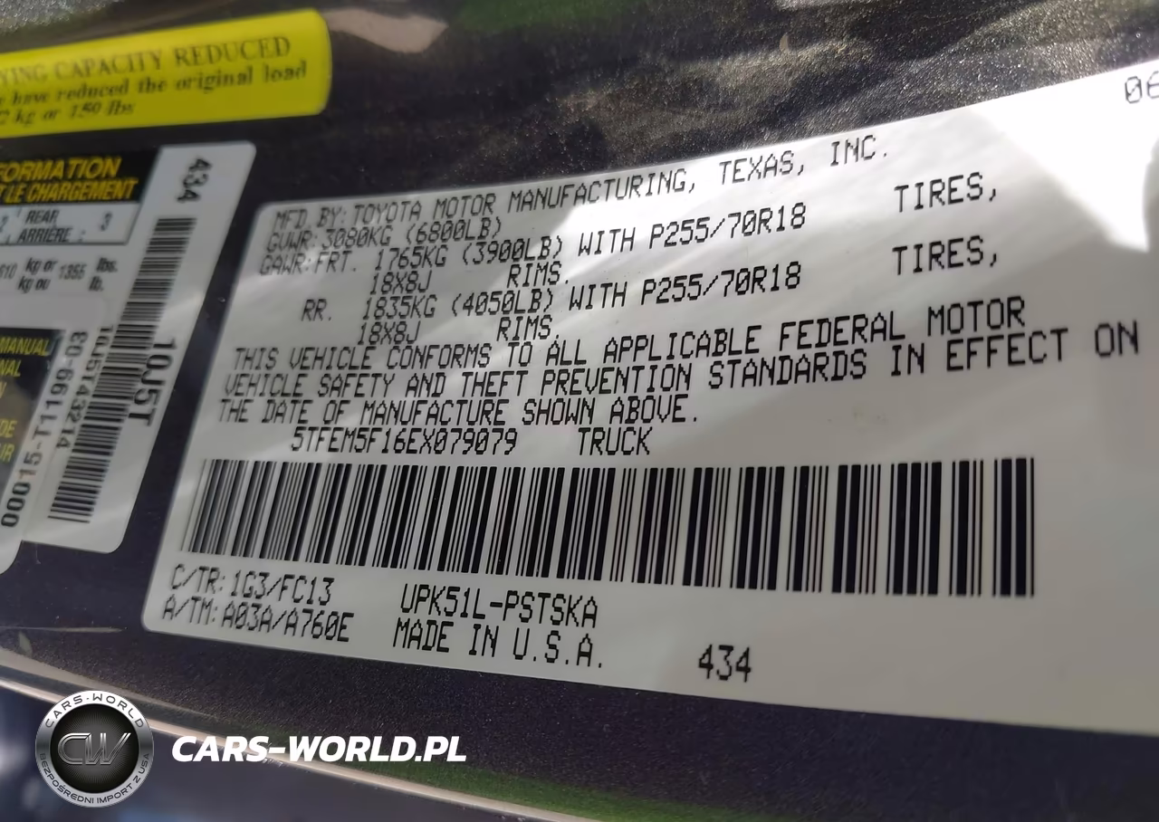 2014 Toyota Tundra Sr5 4.6L V8 VIN:5TFEM5F16EX079079 - 9