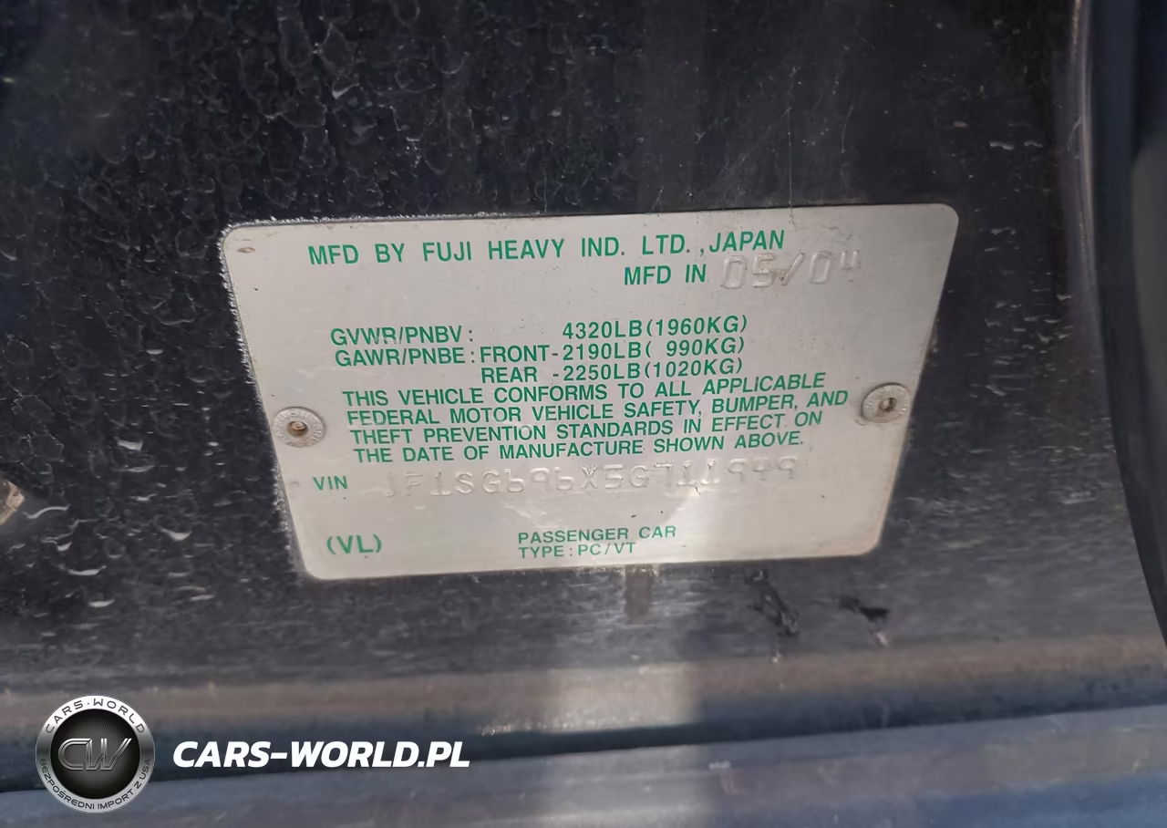 2005 Subaru Forester 2.5Xt VIN:JF1SG696X5G711949 - 9