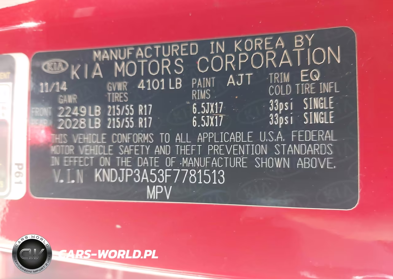2015 Kia Soul + VIN:KNDJP3A53F7781513 - 9
