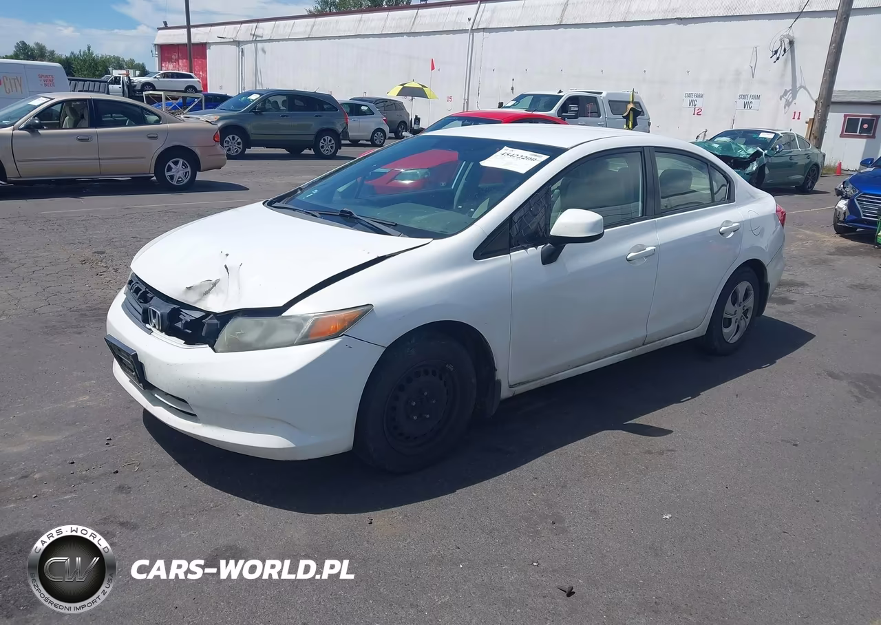 2012 Honda Civic Lx VIN:19XFB2F5XCE330775 - 2