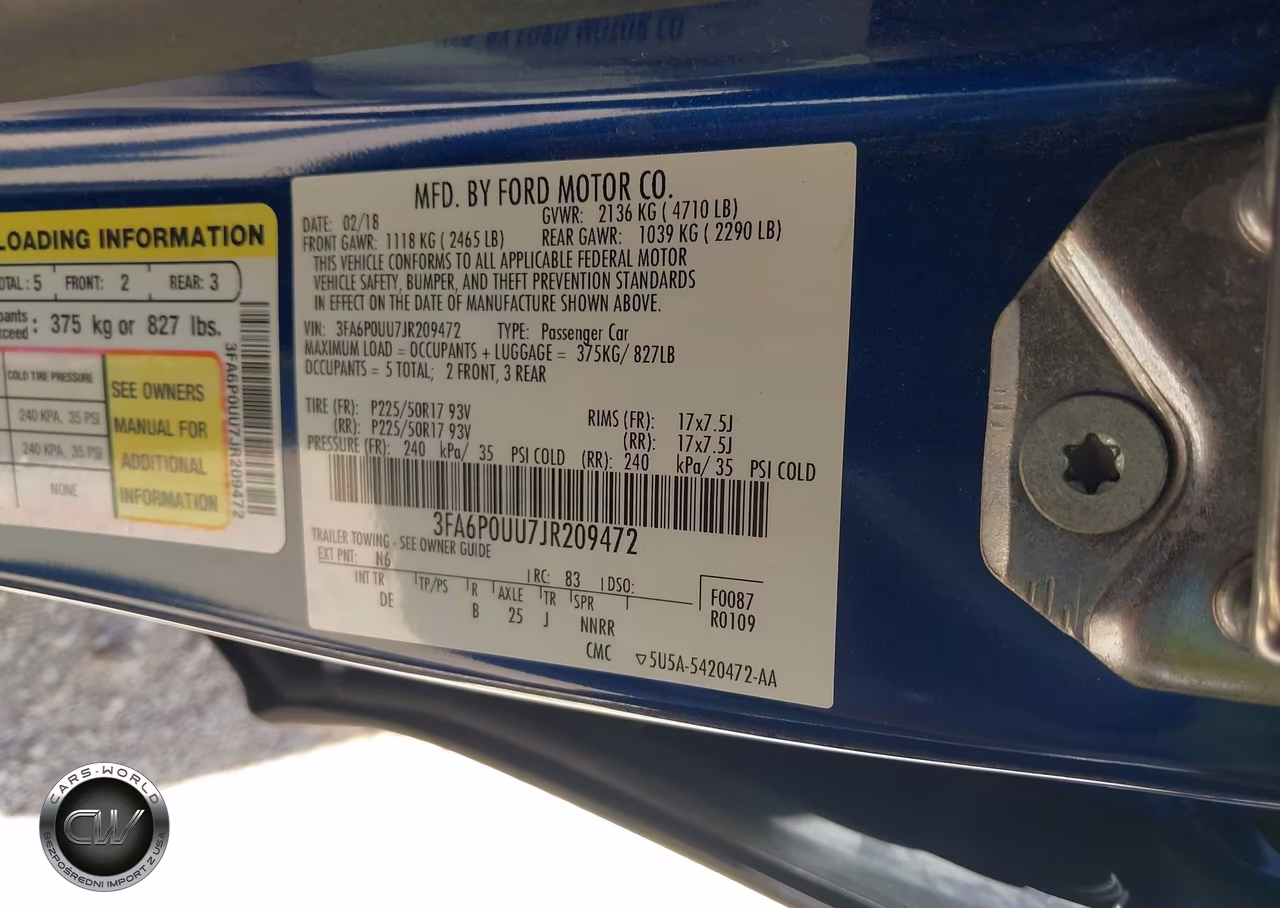 2018 Ford Fusion Hybrid S VIN:3FA6P0UU7JR209472 - 9