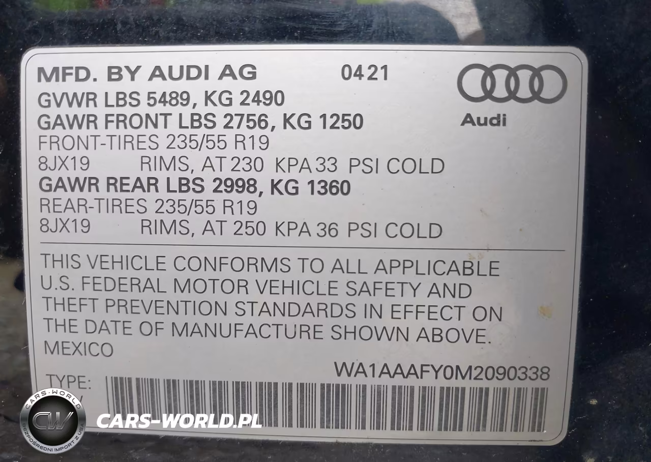 2021 Audi Q5 Premium 45 Tfsi Quattro S Tronic VIN:WA1AAAFY0M2090338 - 9
