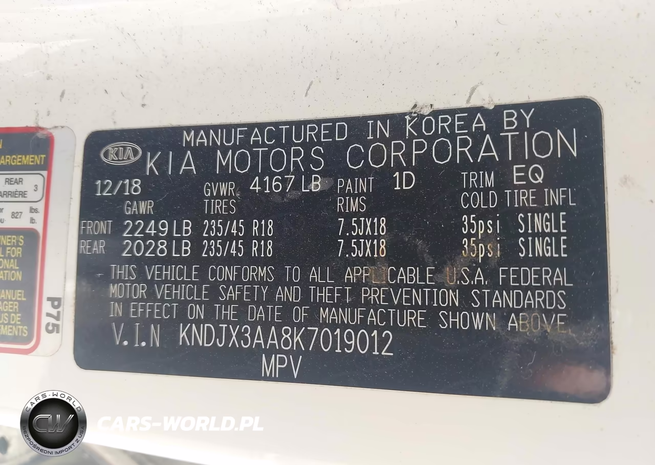 2019 Kia Soul ! VIN:KNDJX3AA8K7019012 - 9