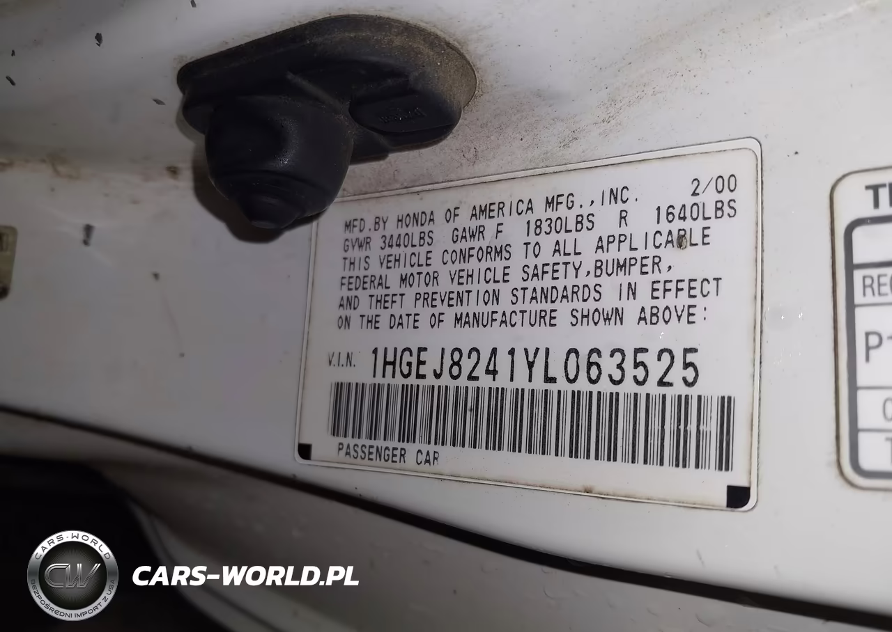 2000 Honda Civic Ex VIN:1HGEJ8241YL063525 - 9