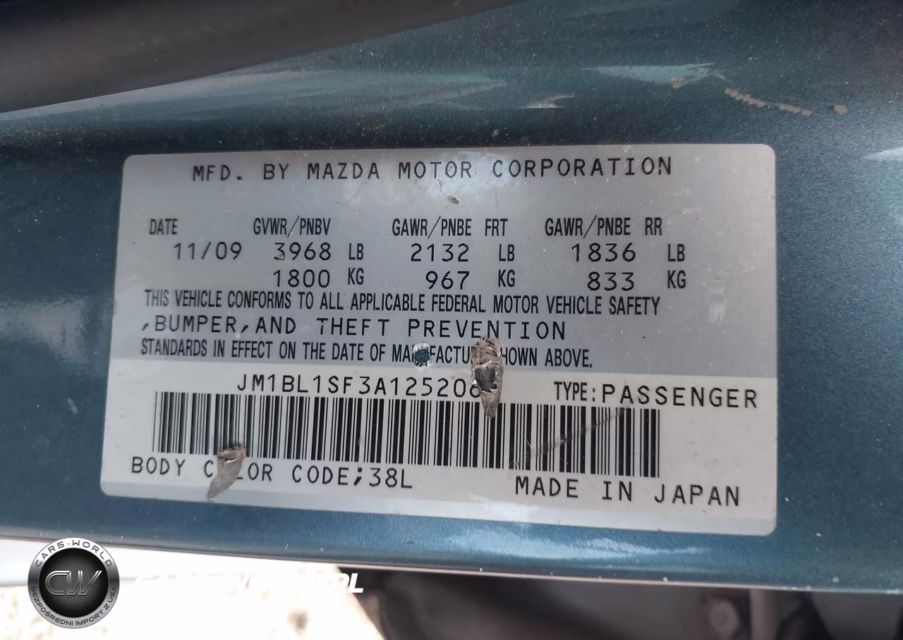 2010 Mazda Mazda3 I Touring VIN:JM1BL1SF3A1252067 - 9