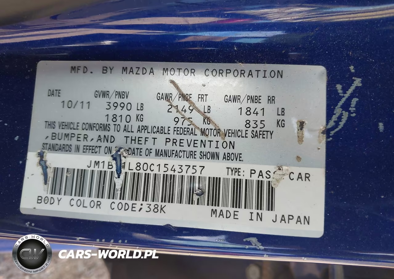 2012 Mazda Mazda3 I Touring VIN:JM1BL1L80C1543757 - 9