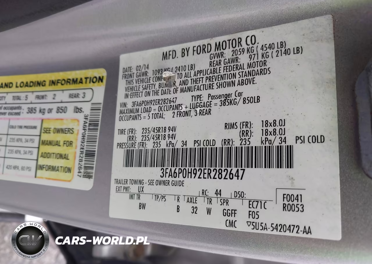 2014 Ford Fusion Se VIN:3FA6P0H92ER282647 - 9