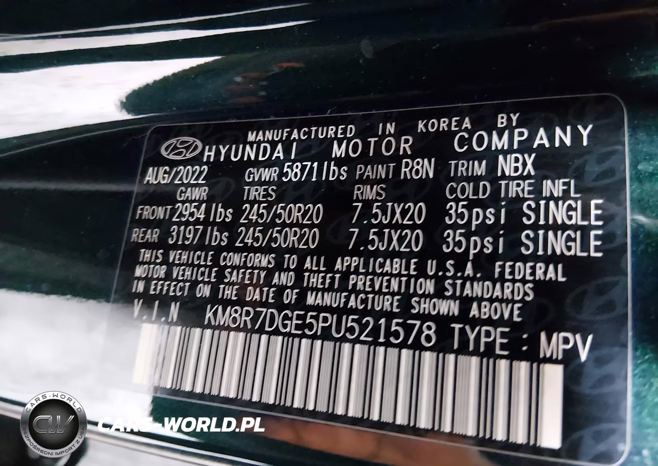 2023 Hyundai Palisade Calligraphy VIN:KM8R7DGE5PU521578 - 9