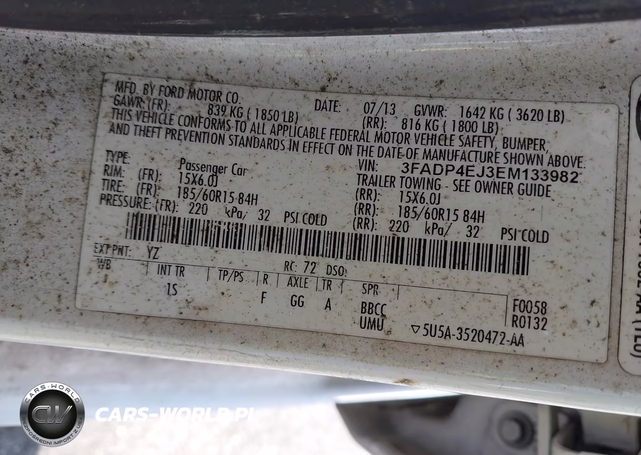 2014 Ford Fiesta Se VIN:3FADP4EJ3EM133982 - 9