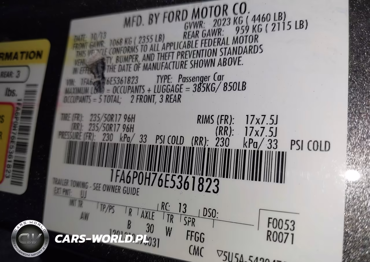 2014 Ford Fusion Se VIN:1FA6P0H76E5361823 - 9
