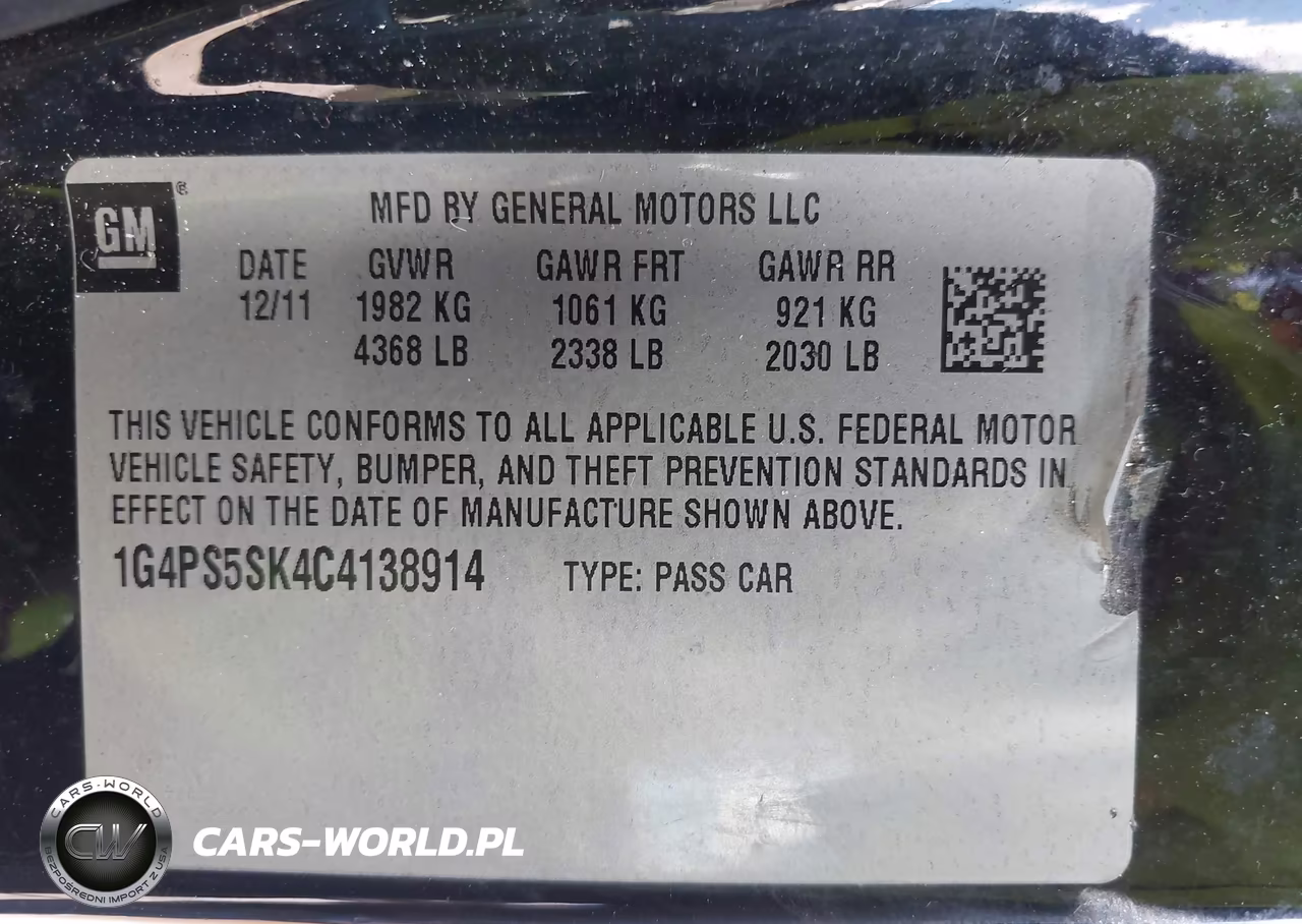 2012 Buick Verano Leather Group VIN:1G4PS5SK4C4138914 - 9