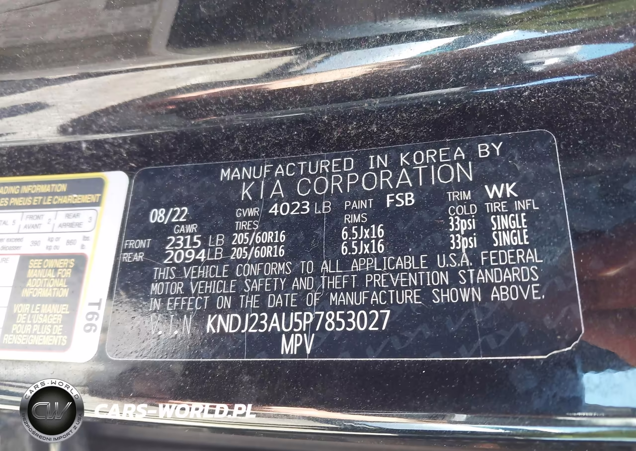 2023 Kia Soul Lx VIN:KNDJ23AU5P7853027 - 9