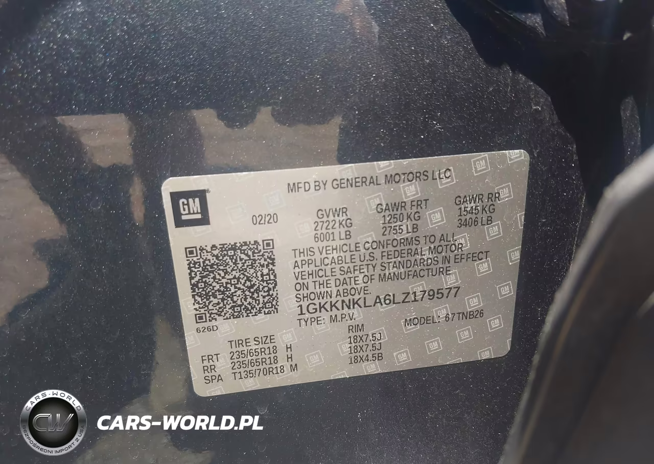 2020 GMC Acadia Fwd Sle VIN:1GKKNKLA6LZ179577 - 9