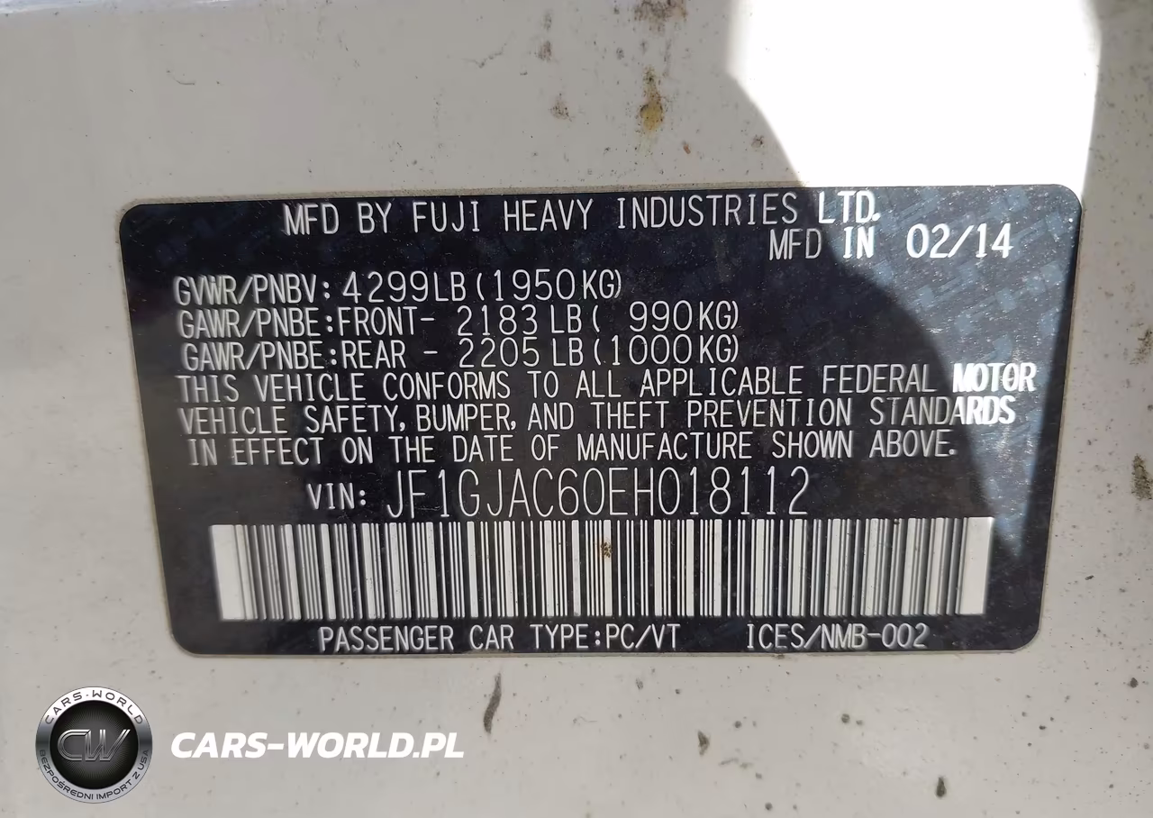 2014 Subaru Impreza 2.0I Premium VIN:JF1GJAC60EH018112 - 9