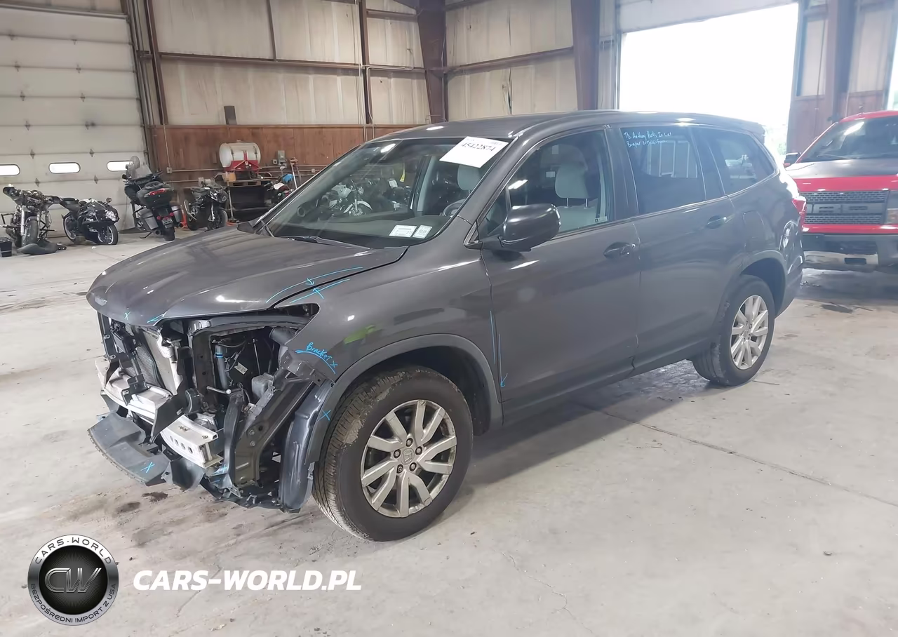 2019 Honda Pilot Lx VIN:5FNYF6H12KB007778 - 2