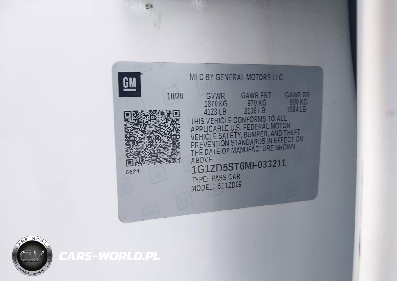 2021 Chevrolet Malibu Fwd Lt VIN:1G1ZD5ST6MF033211 - 9