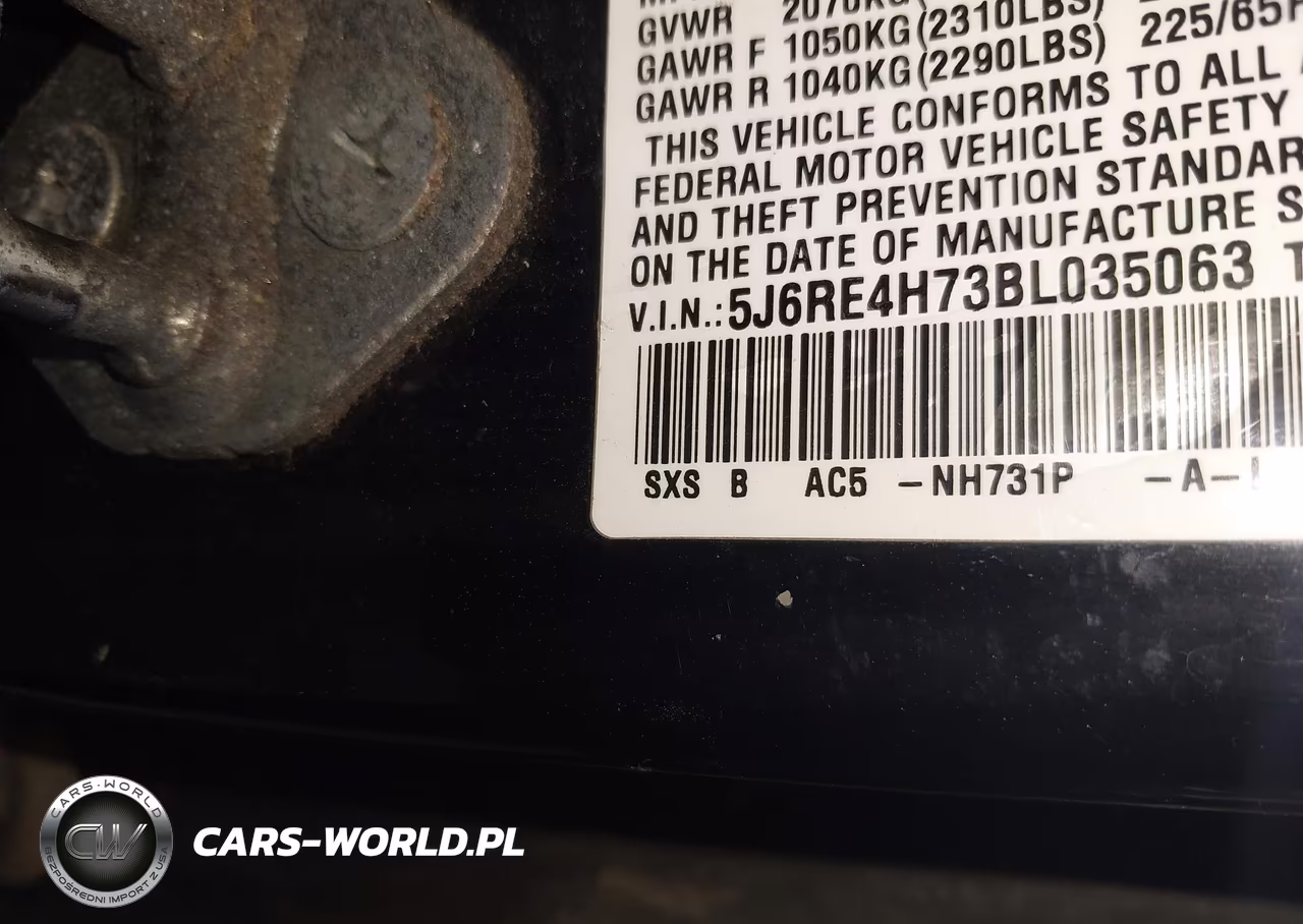 2011 Honda Cr-V Ex-L VIN:5J6RE4H73BL035063 - 9