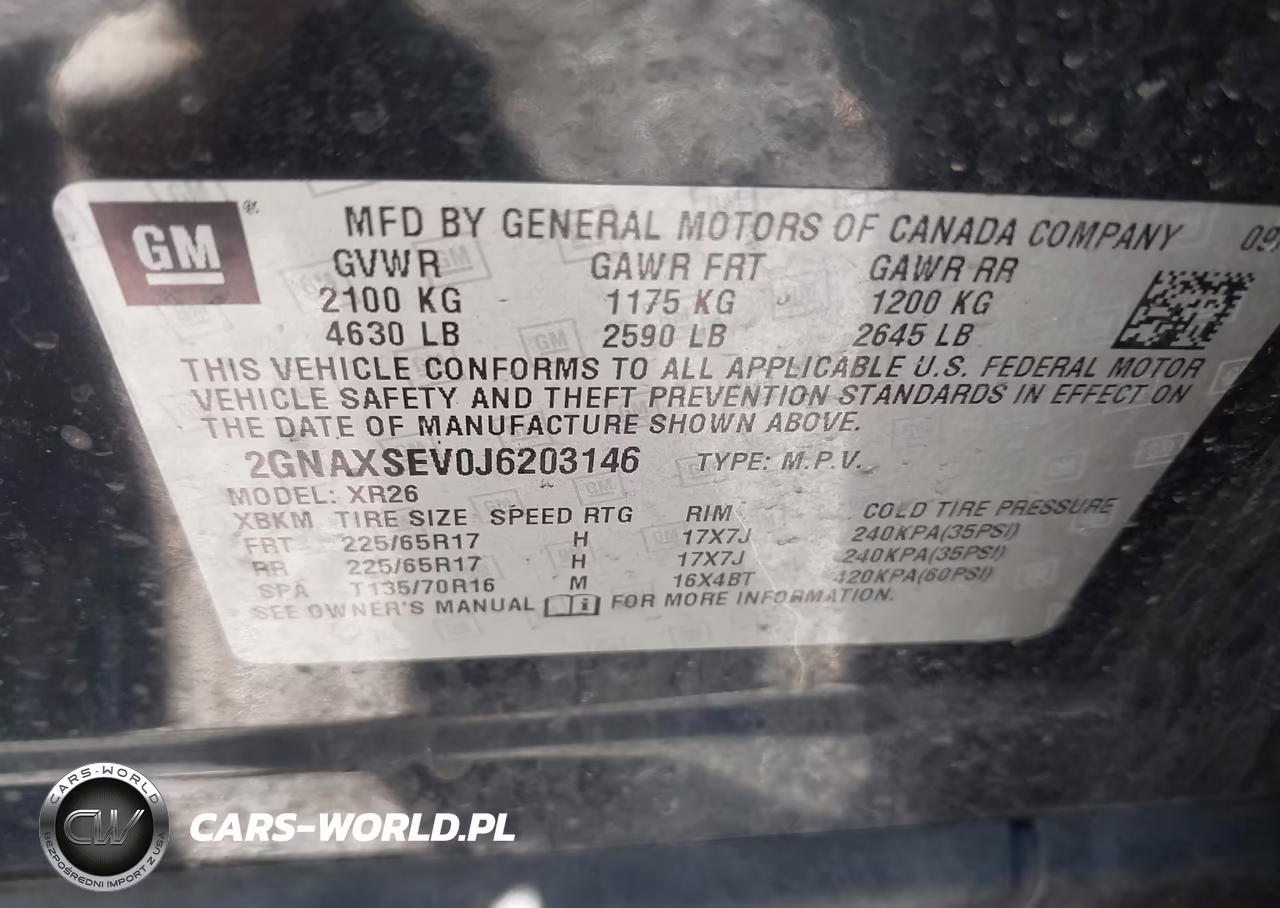2018 Chevrolet Equinox Lt VIN:2GNAXSEV0J6203146 - 9