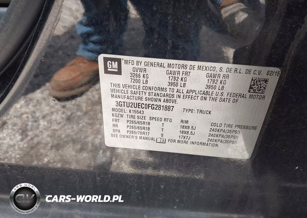 2015 GMC Sierra 1500 Sle VIN:3GTU2UEC0FG281887 - 9
