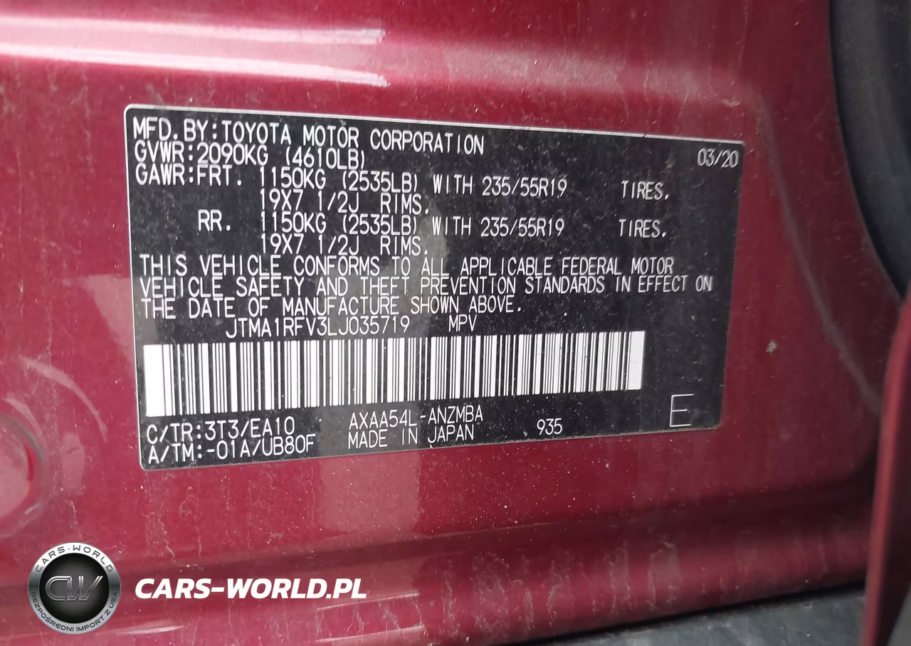 2020 Toyota Rav4 Xle Premium VIN:JTMA1RFV3LJ035719 - 9