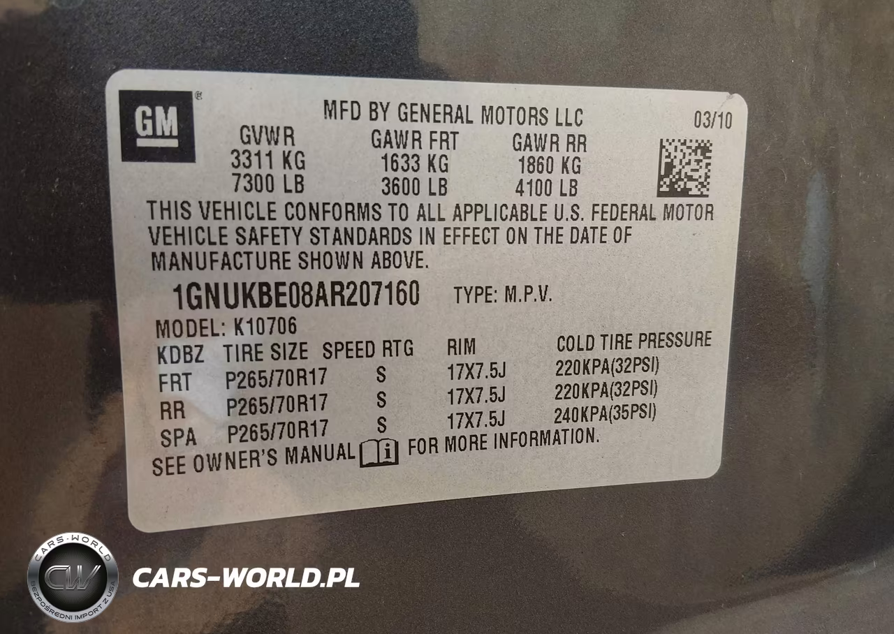 2010 Chevrolet Tahoe Lt VIN:1GNUKBE08AR207160 - 9