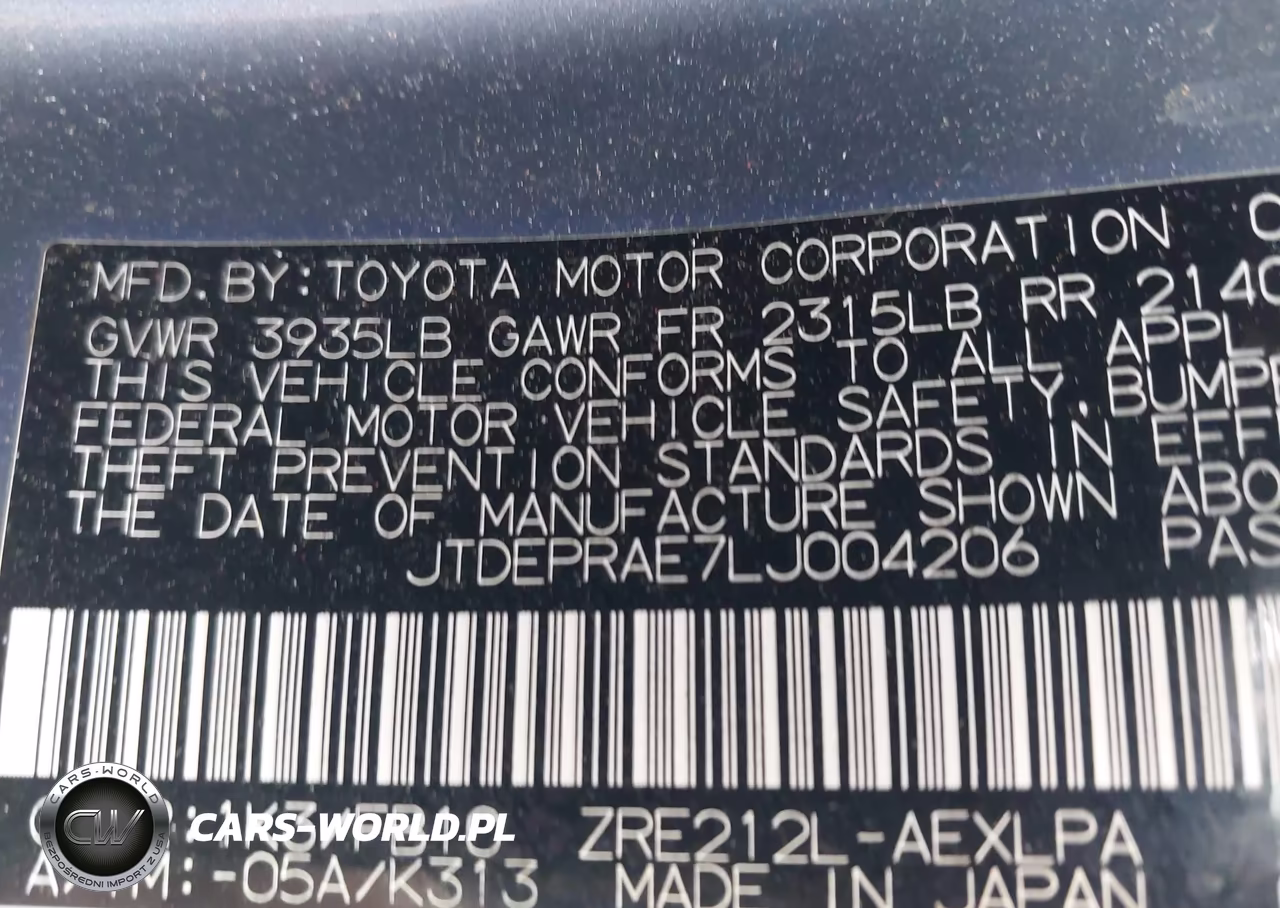 2020 Toyota Corolla Le VIN:JTDEPRAE7LJ004206 - 9