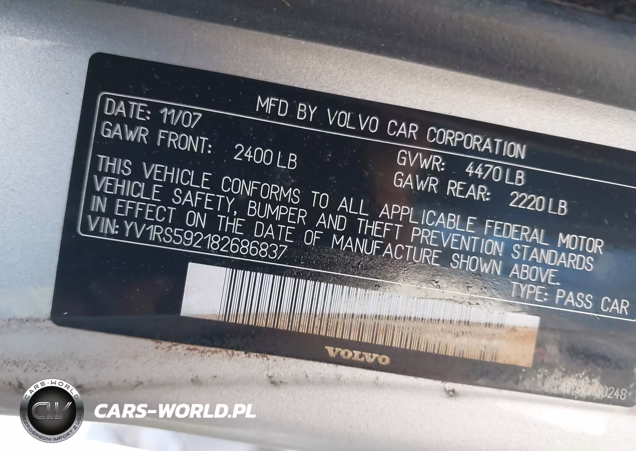 2008 Volvo S60 2.5T VIN:YV1RS592182686837 - 9