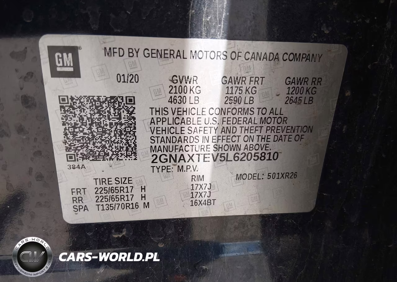 2020 Chevrolet Equinox Awd 2Fl VIN:2GNAXTEV5L6205810 - 9