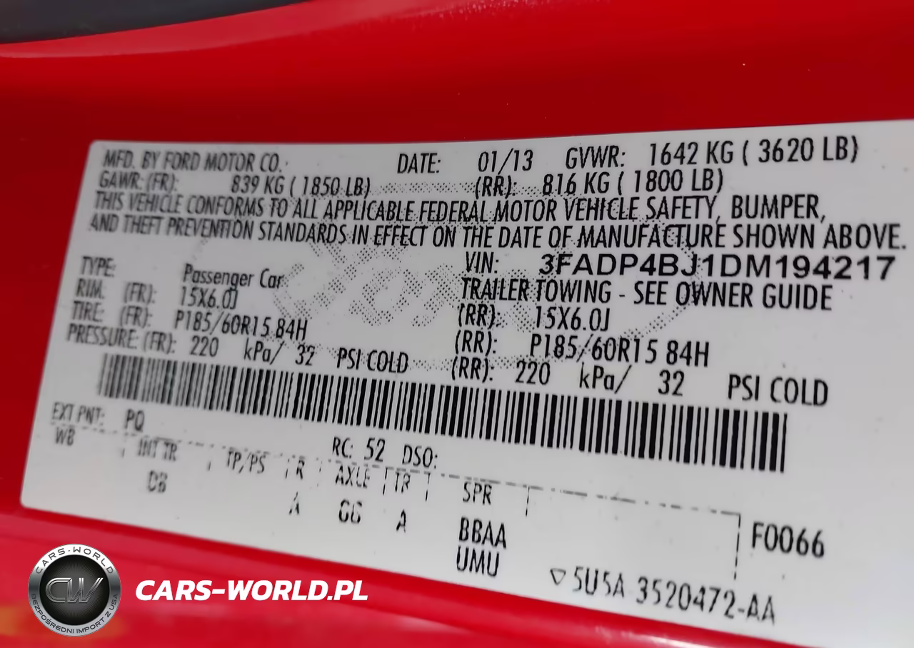 2013 Ford Fiesta Se VIN:3FADP4BJ1DM194217 - 9