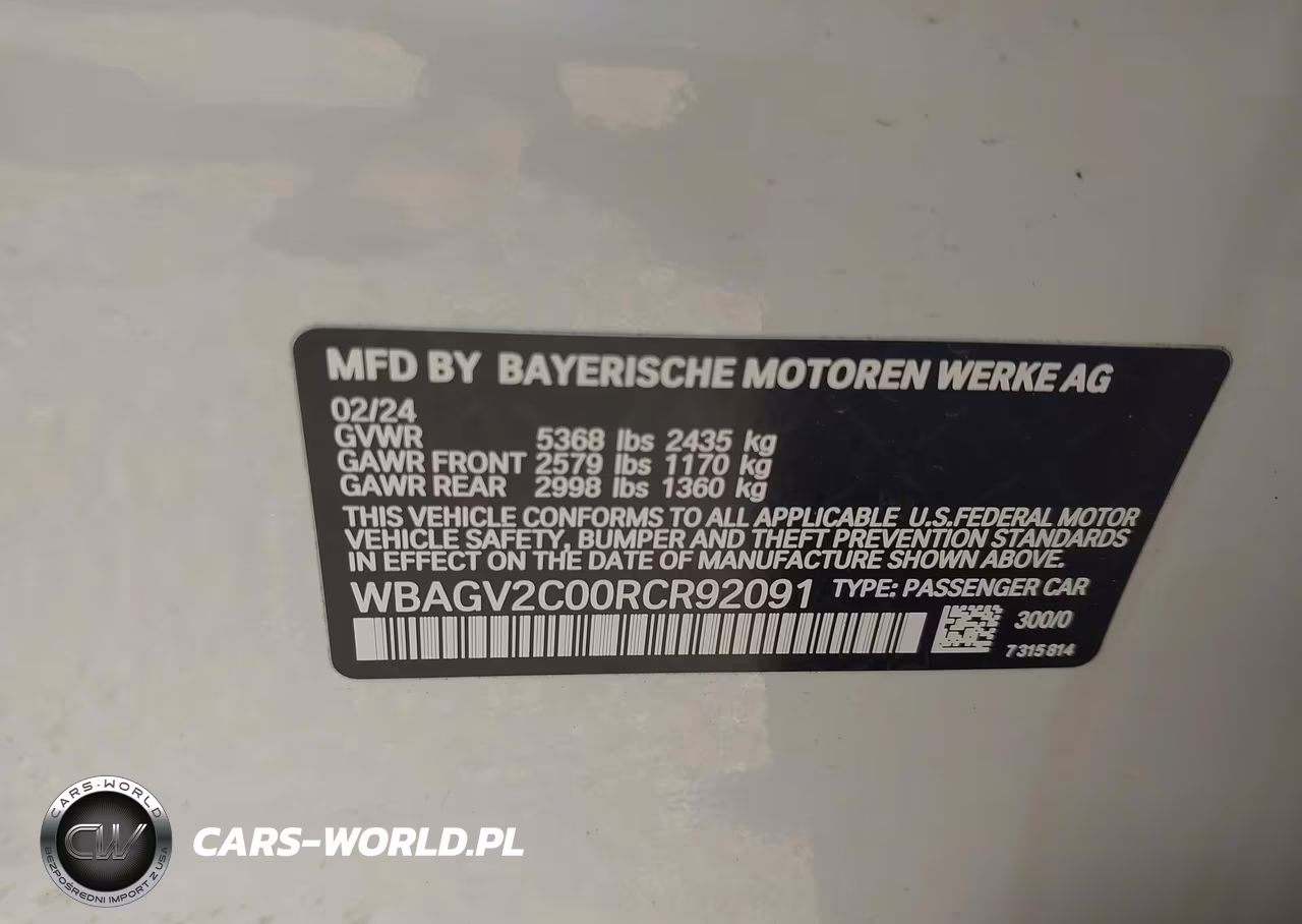 2024 BMW 840I Gran Coupe VIN:WBAGV2C00RCR92091 - 9