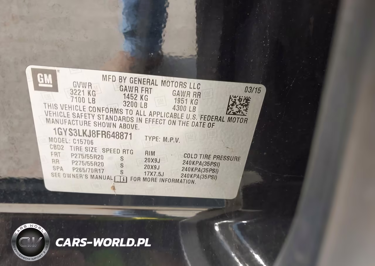 2015 Cadillac Escalade Standard VIN:1GYS3LKJ8FR648871 - 9