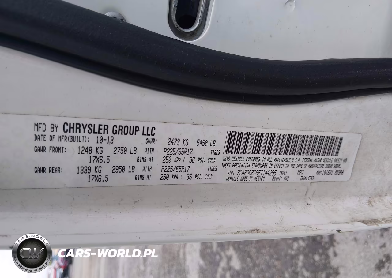 2014 Dodge Journey Sxt VIN:3C4PDCBG5ET144295 - 9