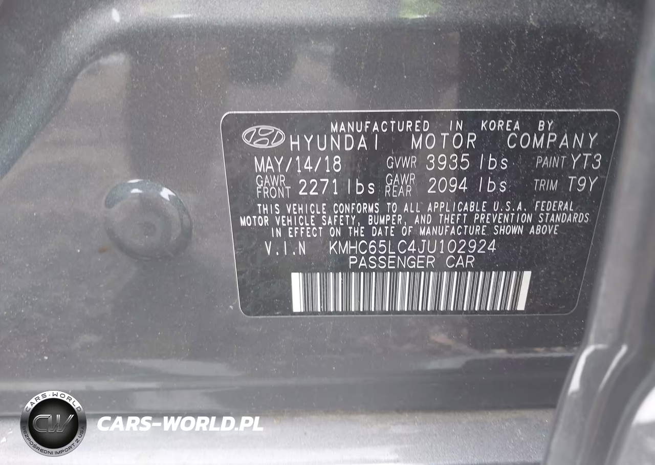 2018 Hyundai Ioniq Hybrid Blue VIN:KMHC65LC4JU102924 - 9