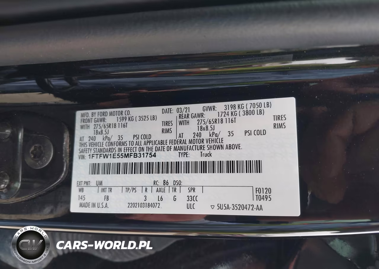 2021 Ford F-150 Xlt VIN:1FTFW1E55MFB31754 - 9