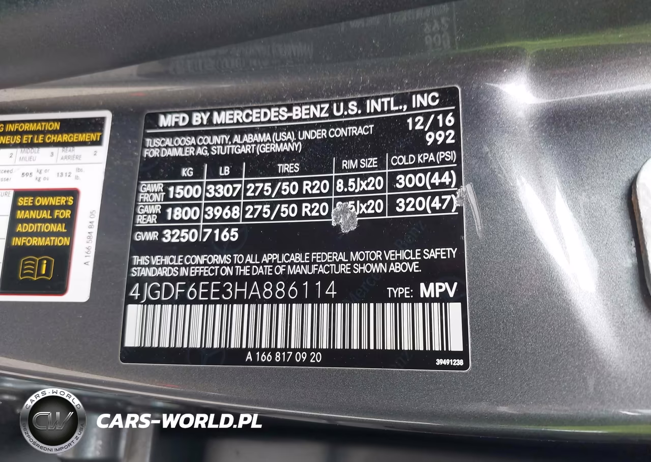 2017 Mercedes-Benz Gls 450 4Matic VIN:4JGDF6EE3HA886114 - 9