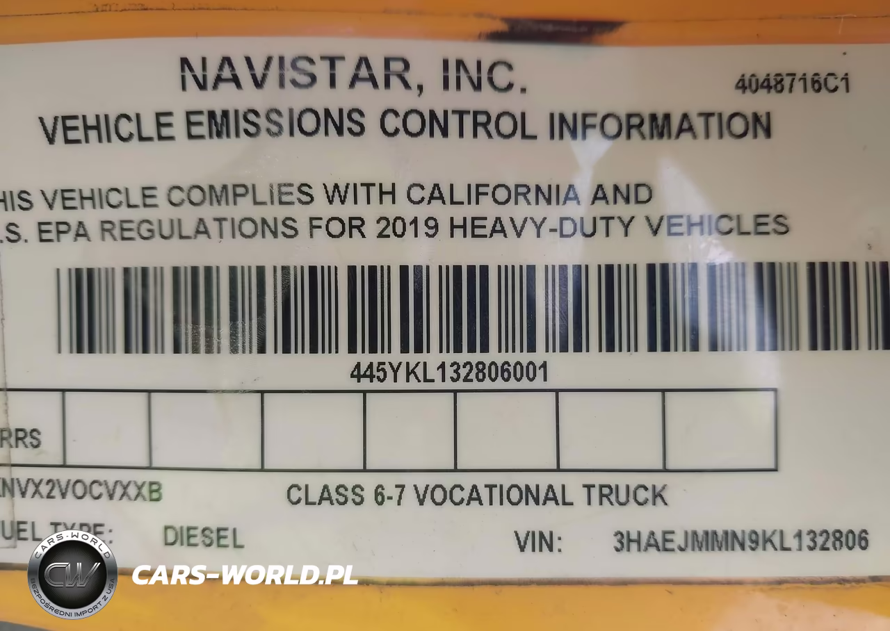 2019 International Hv VIN:3HAEJMMN9KL132806 - 9