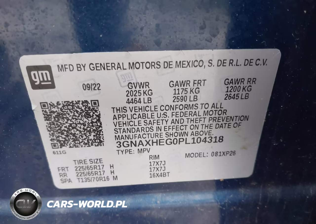 2023 Chevrolet Equinox Fwd Ls VIN:3GNAXHEG0PL104318 - 9