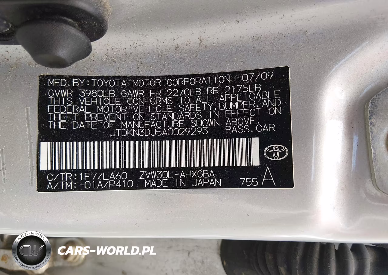 2010 Toyota Prius V VIN:JTDKN3DU5A0029293 - 9