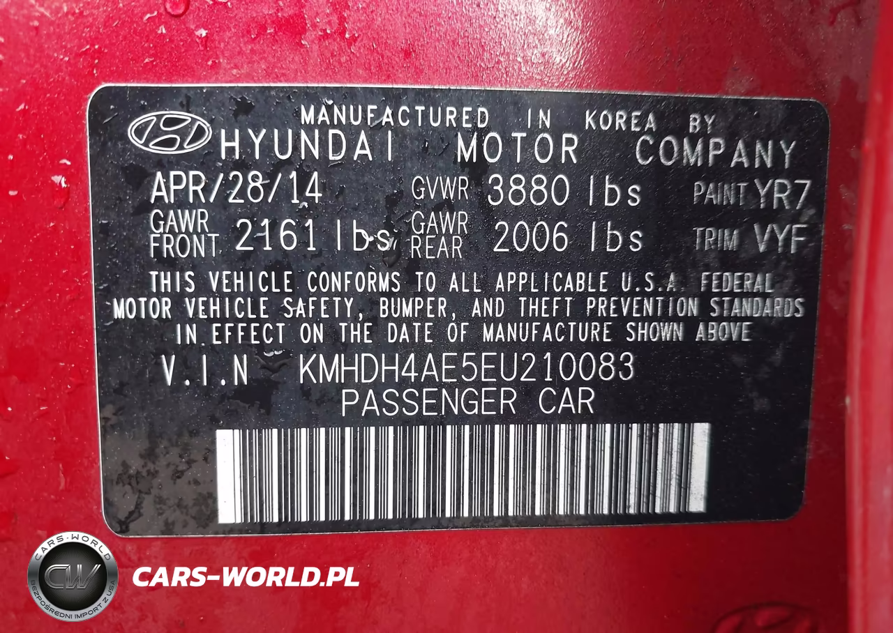 2014 Hyundai Elantra Se VIN:KMHDH4AE5EU210083 - 9