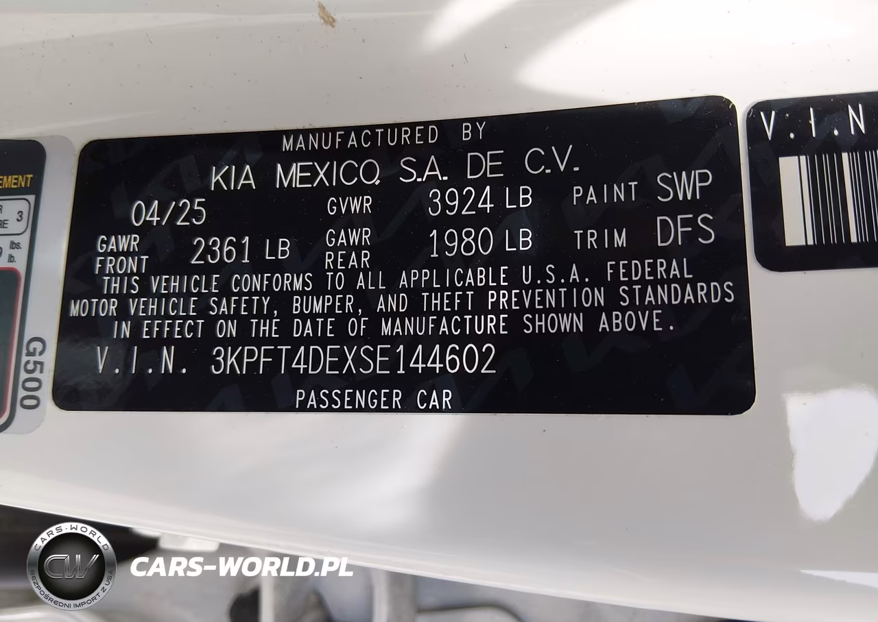 2025 Kia K4 Lxs VIN:3KPFT4DEXSE144602 - 9
