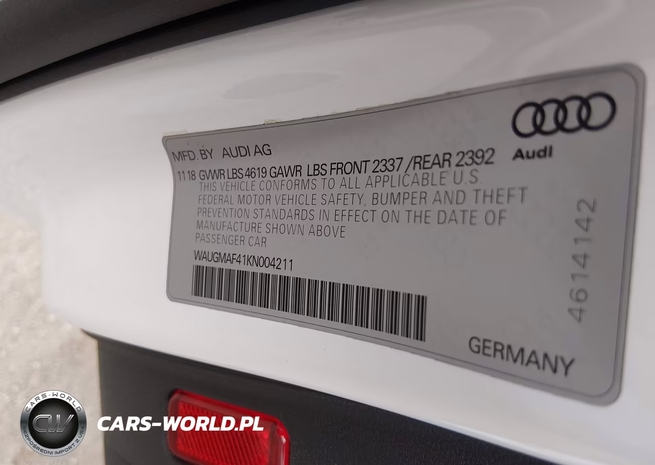 2019 Audi A4 40 Premium VIN:WAUGMAF41KN004211 - 9