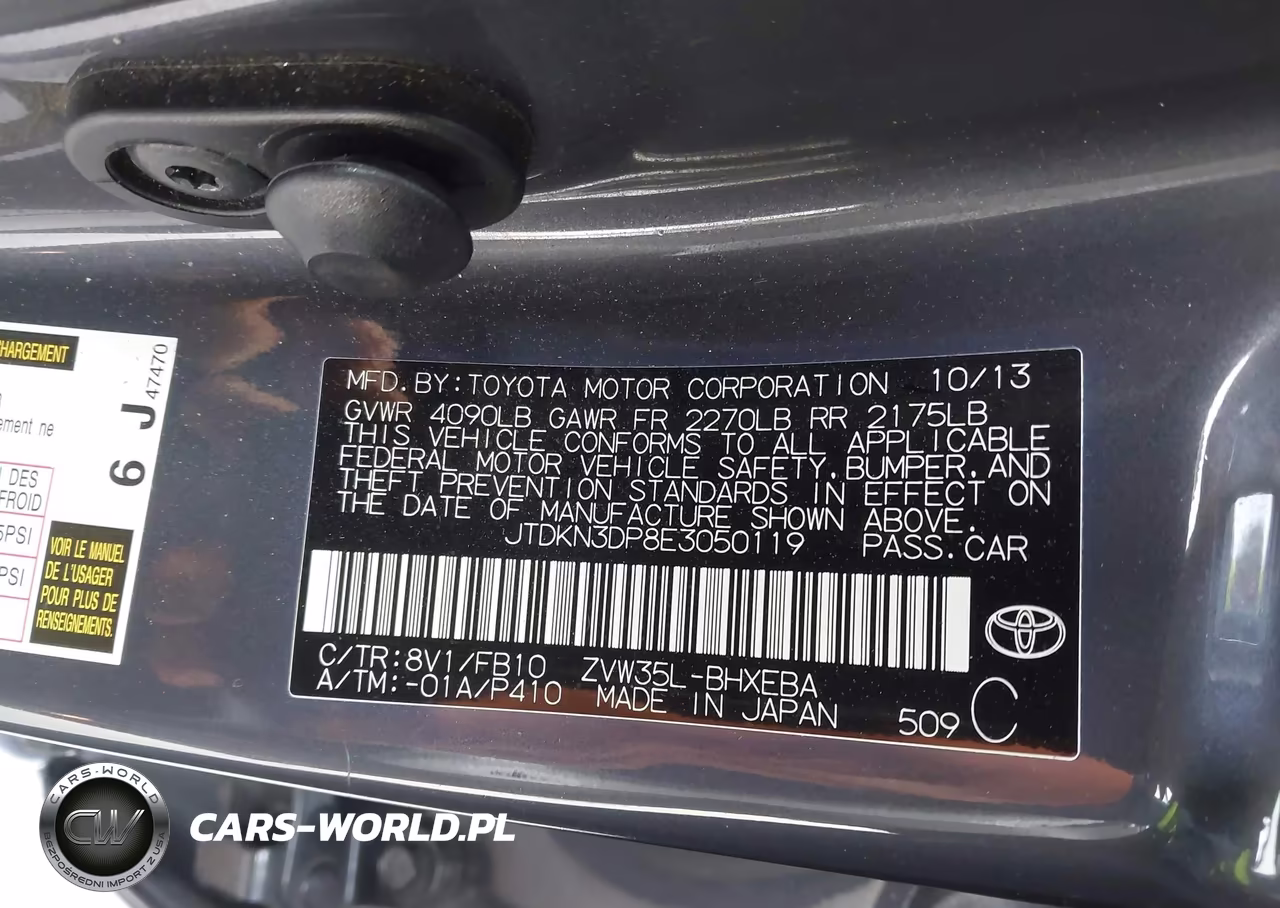 2014 Toyota Prius Plug-In VIN:JTDKN3DP8E3050119 - 9