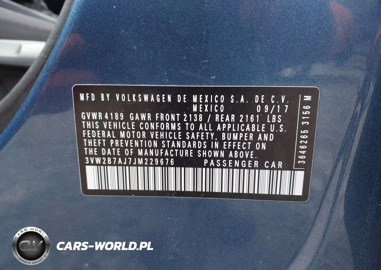 2018 Volkswagen Jetta 1.4T S VIN:3VW2B7AJ7JM229676 - 9