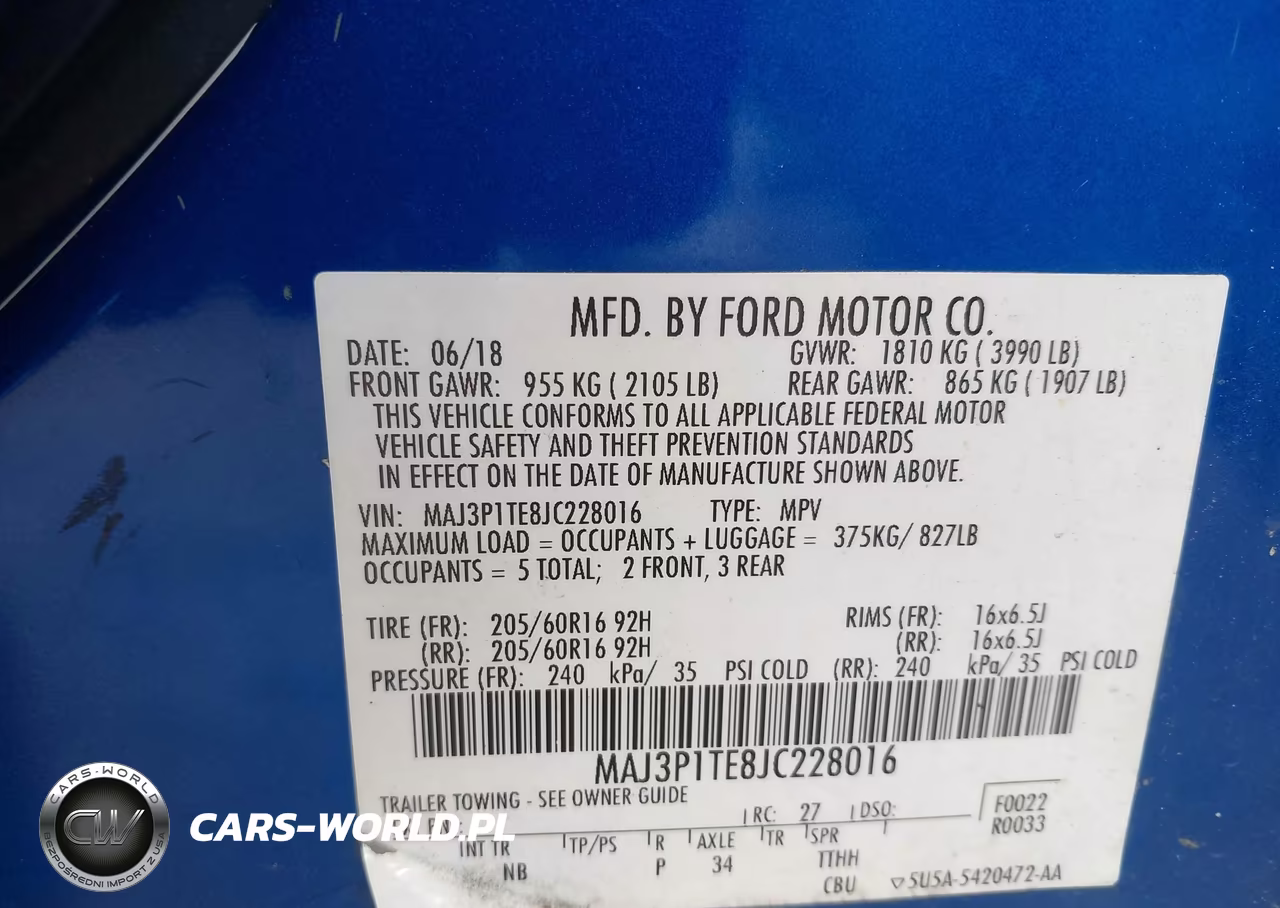 2018 Ford Ecosport Se VIN:MAJ3P1TE8JC228016 - 9