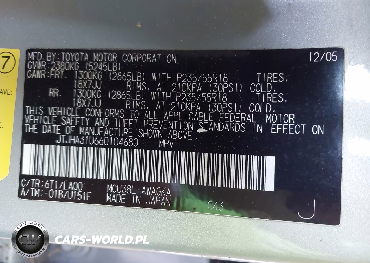 2006 Lexus Rx 330 VIN:JTJHA31U660104680 - 9